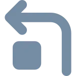 Turn Left SVG Icon